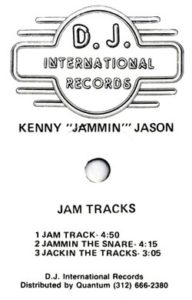 Kenny Jammin Jason - Jam Tracks EP, Label, 1985