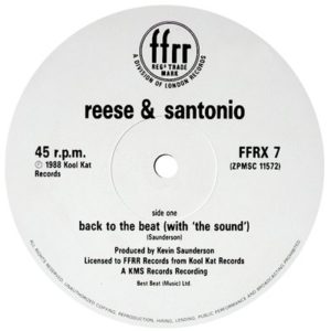 Reese & Santonio - Back To The Beat / Rock To The Beat, Label A, 1988