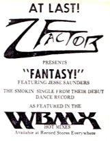 Z-Factor - Fantasy, Maxi Cover Sticker, 1984