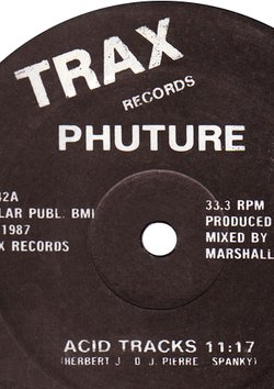 Phuture - Acid Tracks, Label