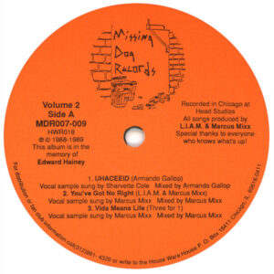 Armando Uhaceeid Label A Missing Dog Rec Vol.2