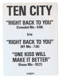 Ten City-Right back to you_Sticker_