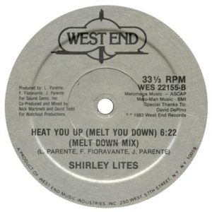 Shirley Lites - Heat you Up (Melt you down), Label A, 1983