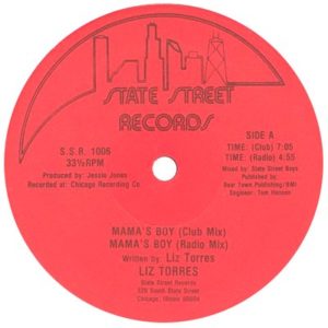 Liz Torres ‎– Mama's Boy, Label 1987