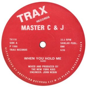Master C & J - When You Hold Me, Label A, 1986