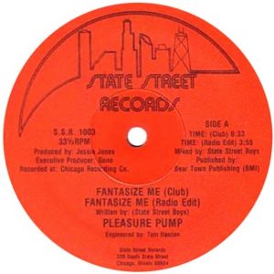 Pleasure Pump ‎– Fantasize Me, Cover 1987