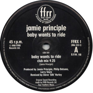 Jamie Principle - Baby wants to Ride, Label A