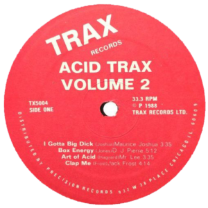 Acid Tracks Volume 2, Trax Records, Label A, 1988
