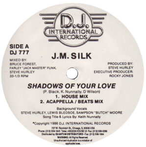 JM Silk - Shadows Of Your Love, Label A, 1986