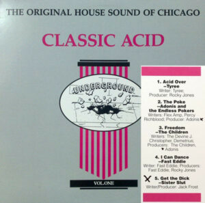 Sampler Classic Acid mit Tracklist inkl. Sister Slut, 1988