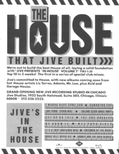 Jive Records Magazin Werbung, ganzseitig