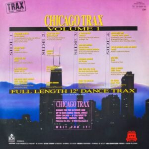 Chicago Trax Volume 1 Cover back 2LP