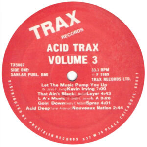 Acid Trax Vol.3 Trax Records Label A