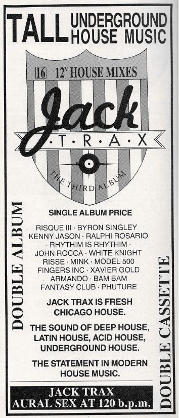 Jack Trax The Third Album Ad Record Mirror Dez 1987