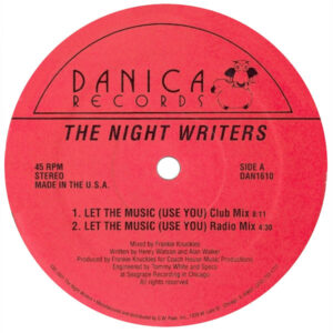 The Night Writers Let The Music Use You Label A