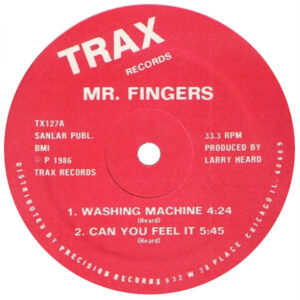 Mr Fingers Washing Machine EP Label A Trax