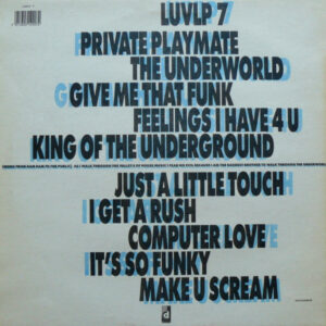 Bam Bam King of the Underground LP Cover back