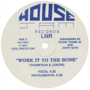 LNR Work it to the Bone Label A HJA8803 1987