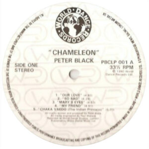 Peter Black Chameleon Album Label A World Dance Records