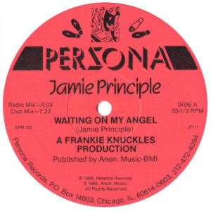 Jamie Principle Waiting on my Angel Label A Persona Rec