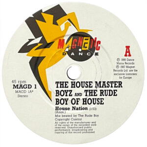 House Master Boys House Nation UK Magnetic Label A Single