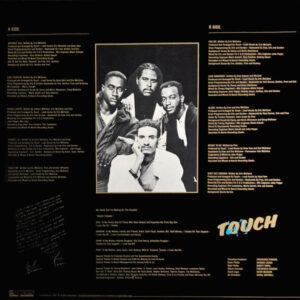 Touch Without You Album Cover back Supertronics LP