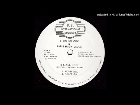 Sterling Void - It&#039;s Alright (House mix)
